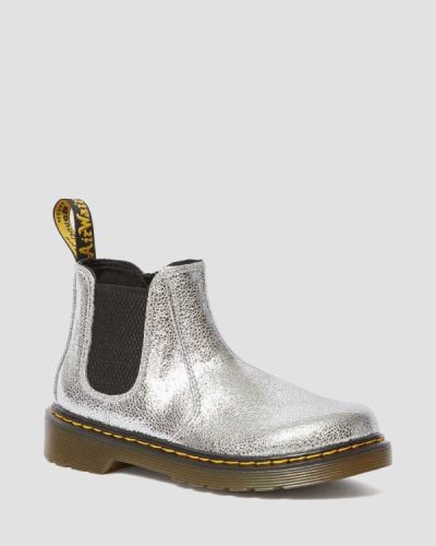 Botas Chelsea Dr Martens Junior 2976 Crinkle Metallic Para Niños DR3538F
